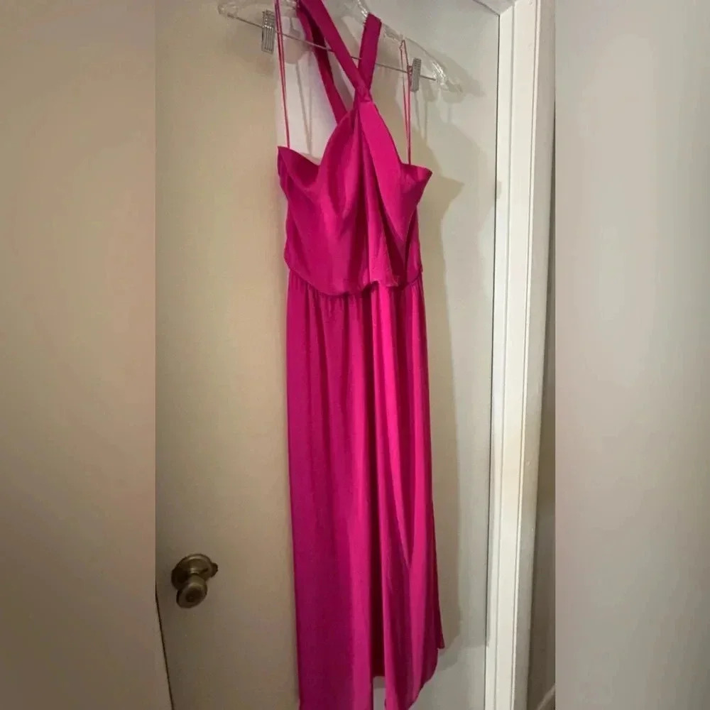 Sam Edelman Hot pink fucsia halter dress - Picture 1 of 3